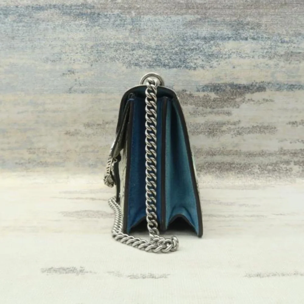 COPY - COPY - Gucci Dionysus Small with blue flowers monogram - Picture 2 of 7